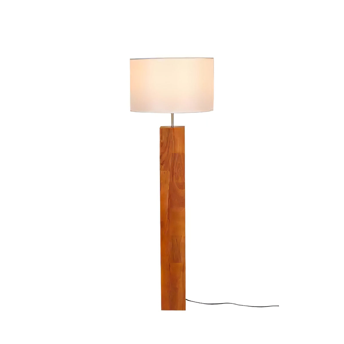 Timberline Stoff- und Holz-Stehleuchte