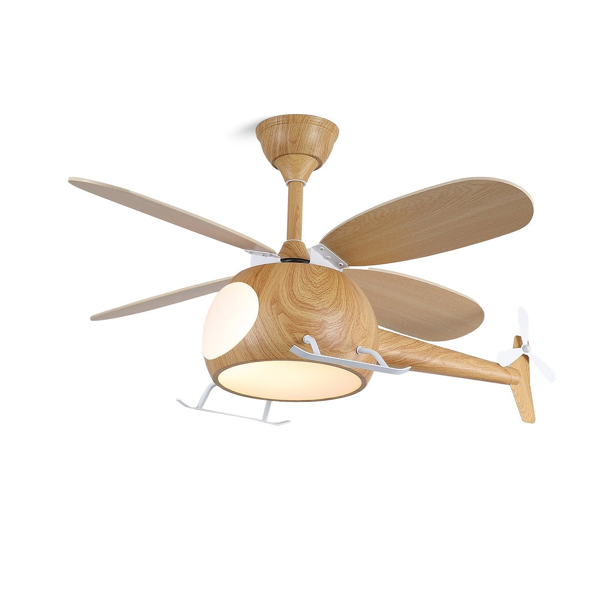 Aviara Moderner Holzbreeze-Kinder-Deckenventilator mit Beleuchtung