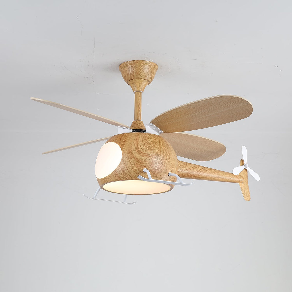 Aviara Moderner Holzbreeze-Kinder-Deckenventilator mit Beleuchtung