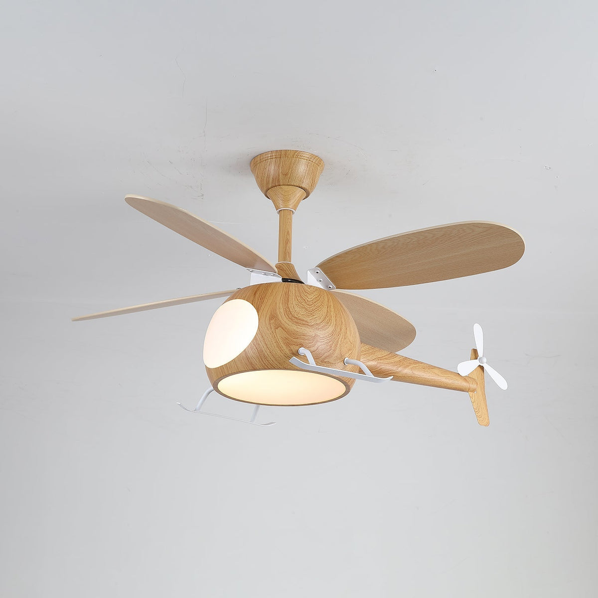 Aviara Moderner Holzbreeze-Kinder-Deckenventilator mit Beleuchtung