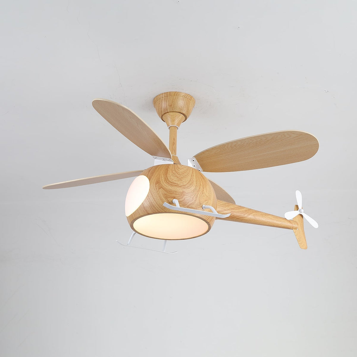 Aviara Moderner Holzbreeze-Kinder-Deckenventilator mit Beleuchtung