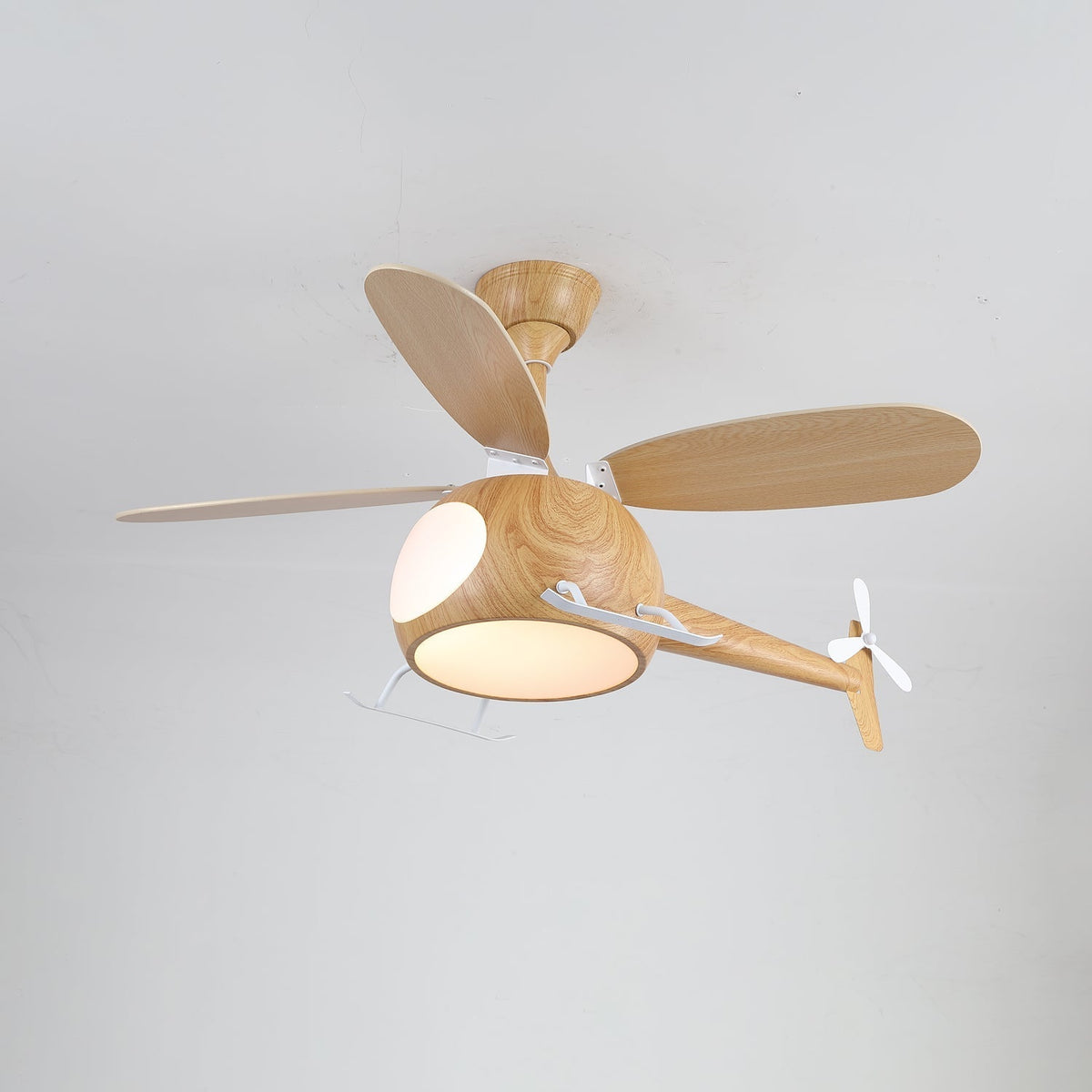 Aviara Moderner Holzbreeze-Kinder-Deckenventilator mit Beleuchtung