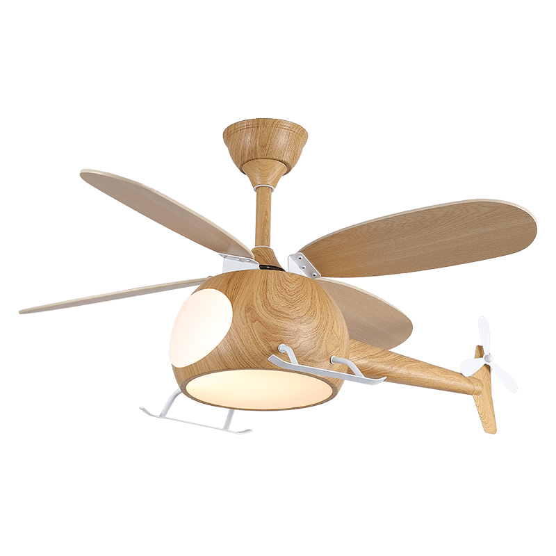 Aviara Moderner Holzbreeze-Kinder-Deckenventilator mit Beleuchtung