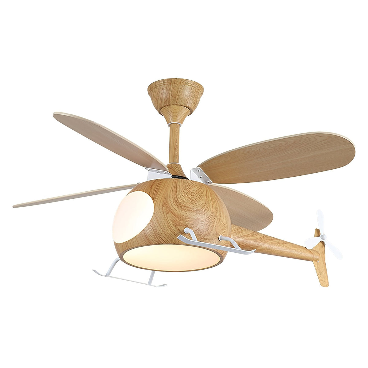 Aviara Moderner Holzbreeze-Kinder-Deckenventilator mit Beleuchtung