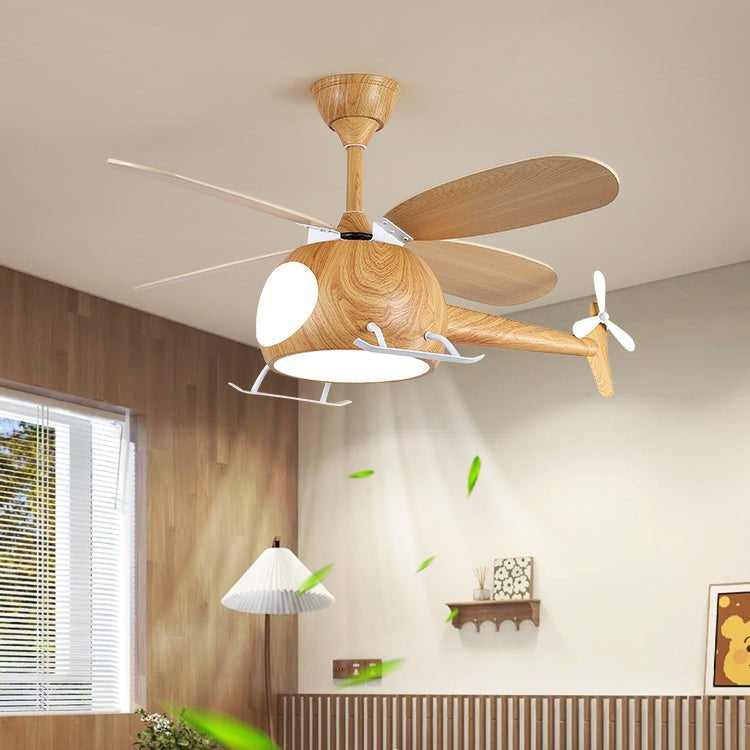 Aviara Moderner Holzbreeze-Kinder-Deckenventilator mit Beleuchtung