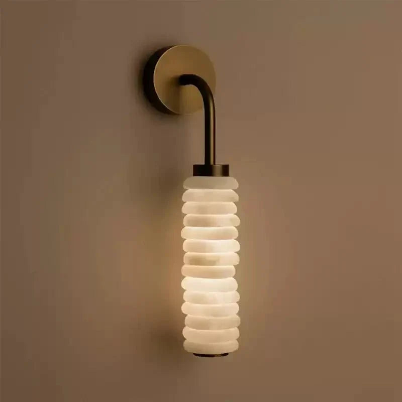 Helix Alabaster-Wandleuchte