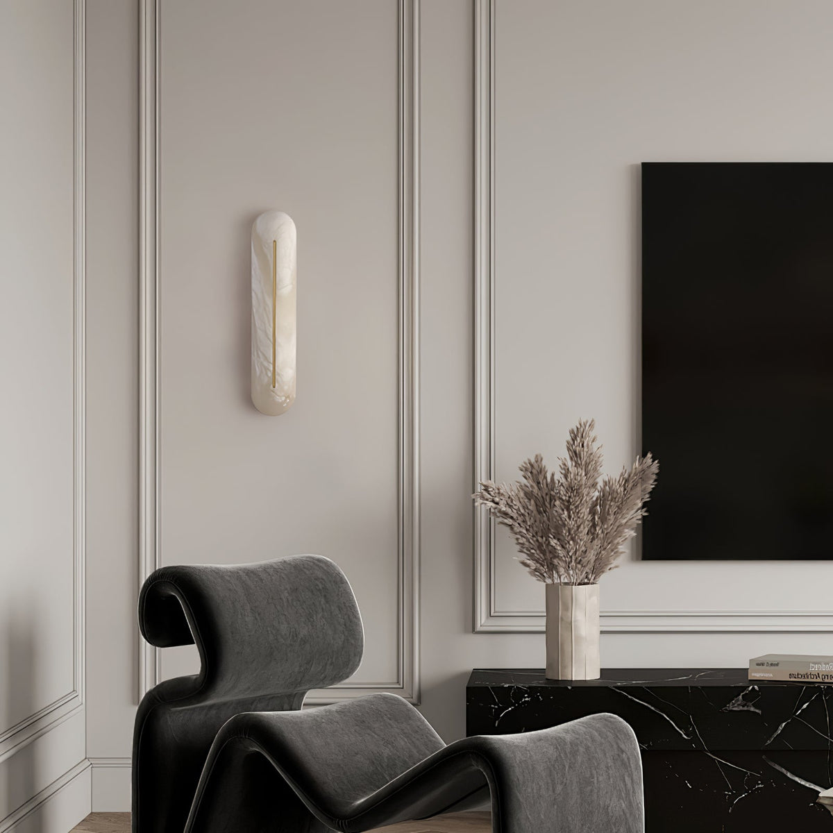 Armaryra Oblong Alabaster-Wandleuchte