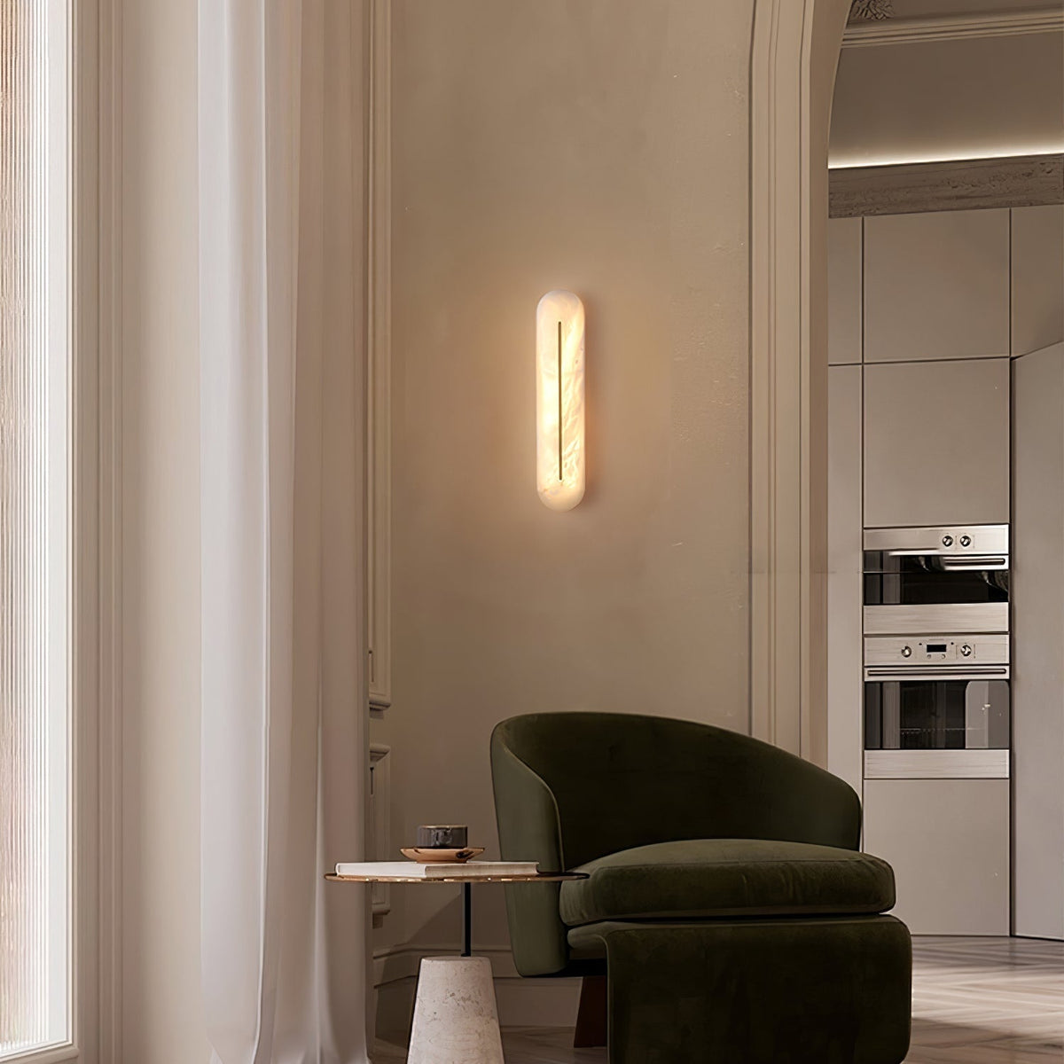 Armaryra Oblong Alabaster-Wandleuchte