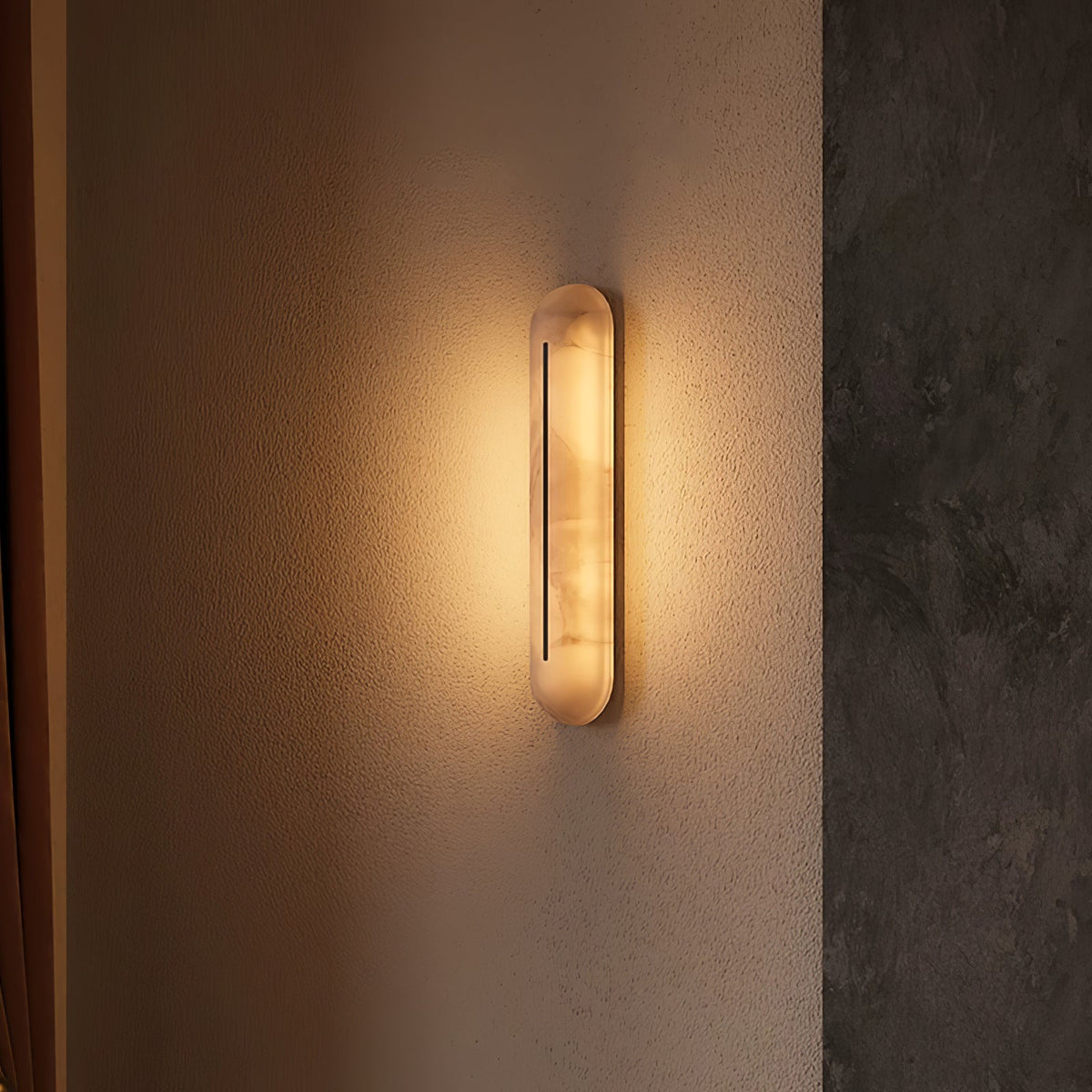 Armaryra Oblong Alabaster-Wandleuchte