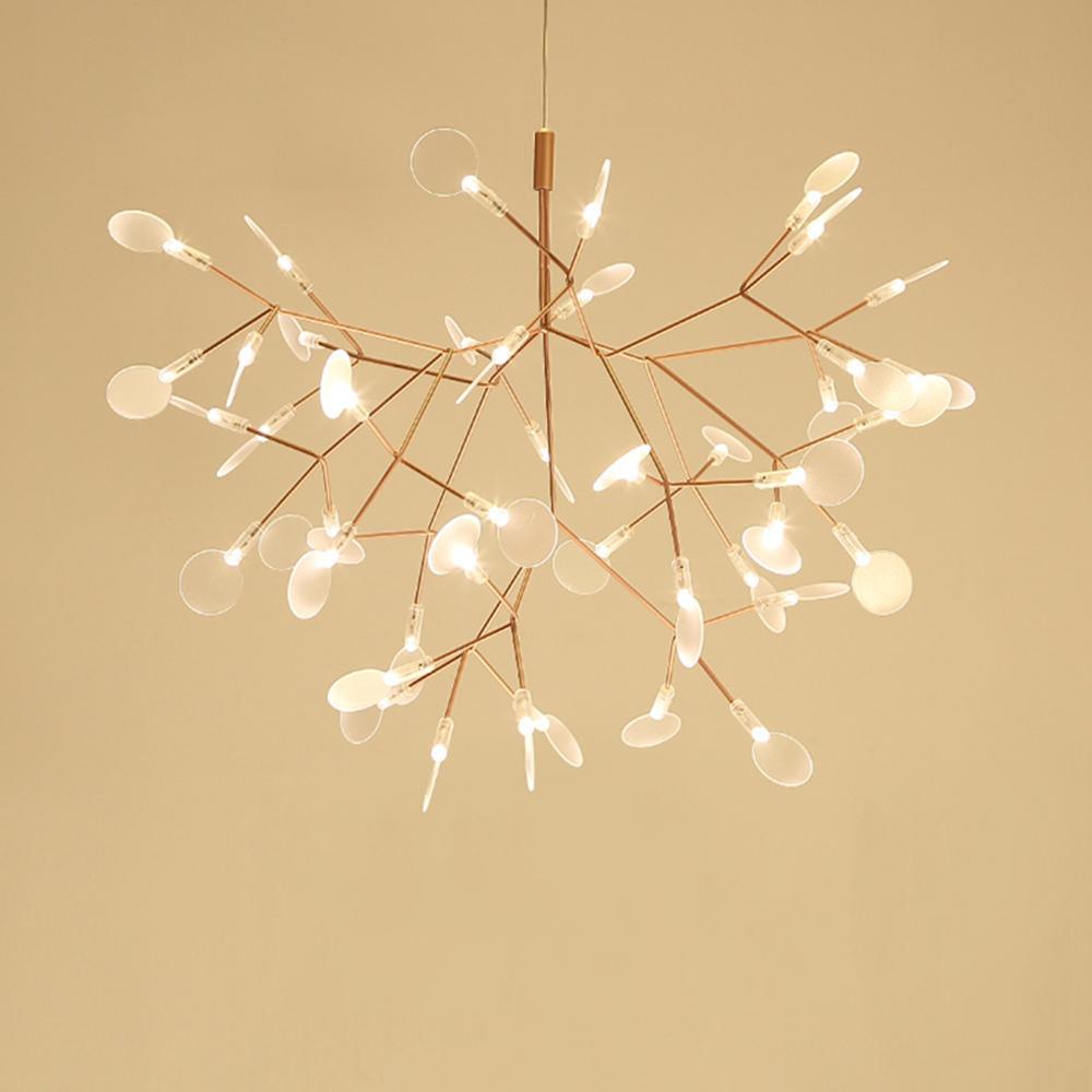 Auroreon Kronleuchter Roségold Firefly LED Ast