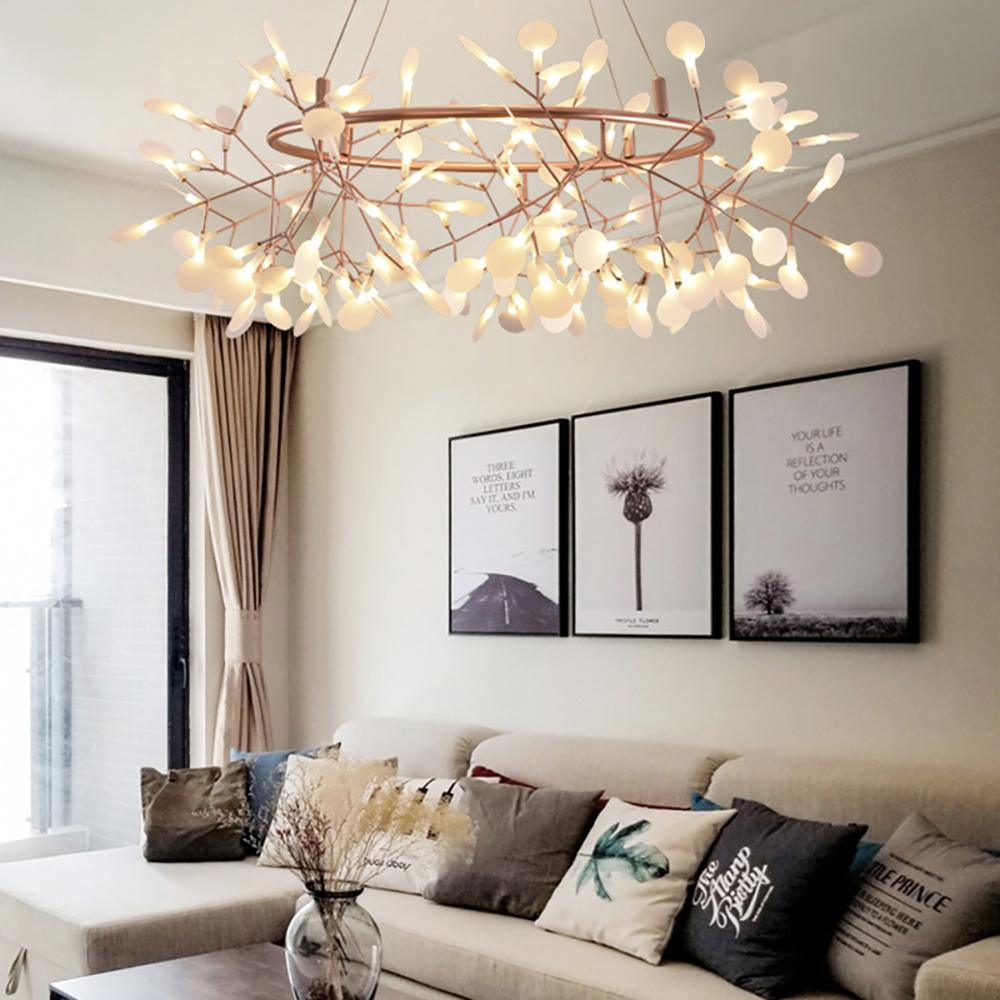 Auroreon Kronleuchter Roségold Firefly LED Ast