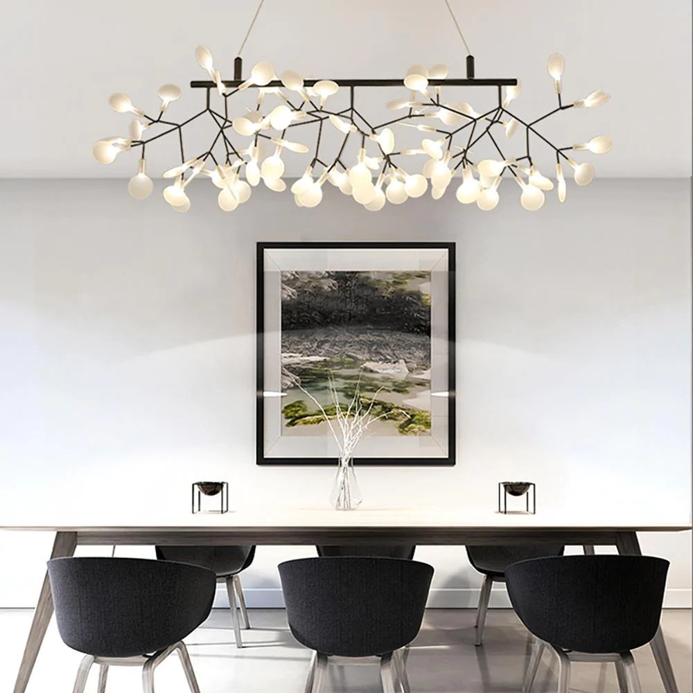 Lior Einzigartiger Sputnik-Kronleuchter im Art-Déco-Stil mit Glühwürmchen-Optik