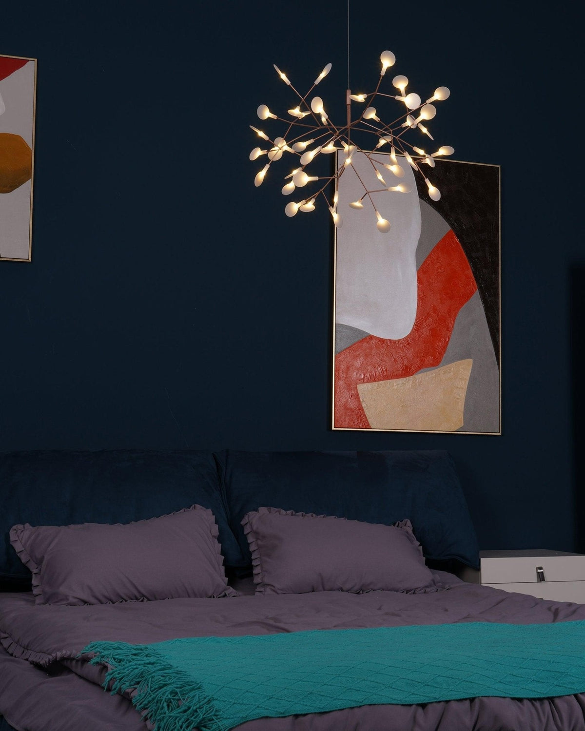 Auroreon Kronleuchter Roségold Firefly LED Ast
