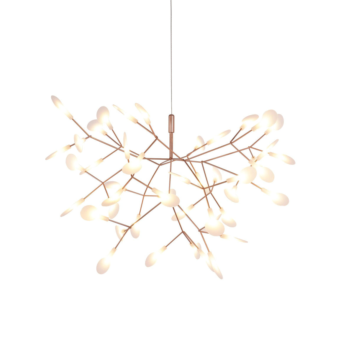 Auroreon Kronleuchter Roségold Firefly LED Ast