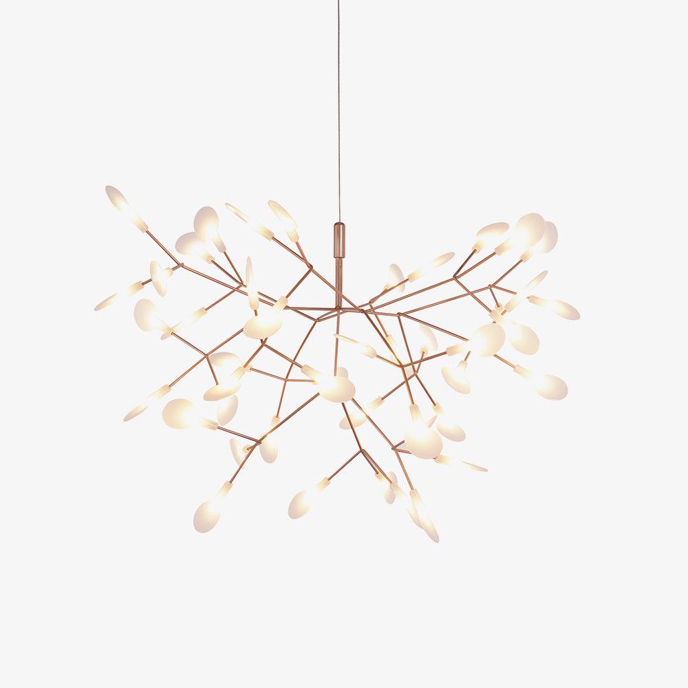 Auroreon Kronleuchter Roségold Firefly LED Ast