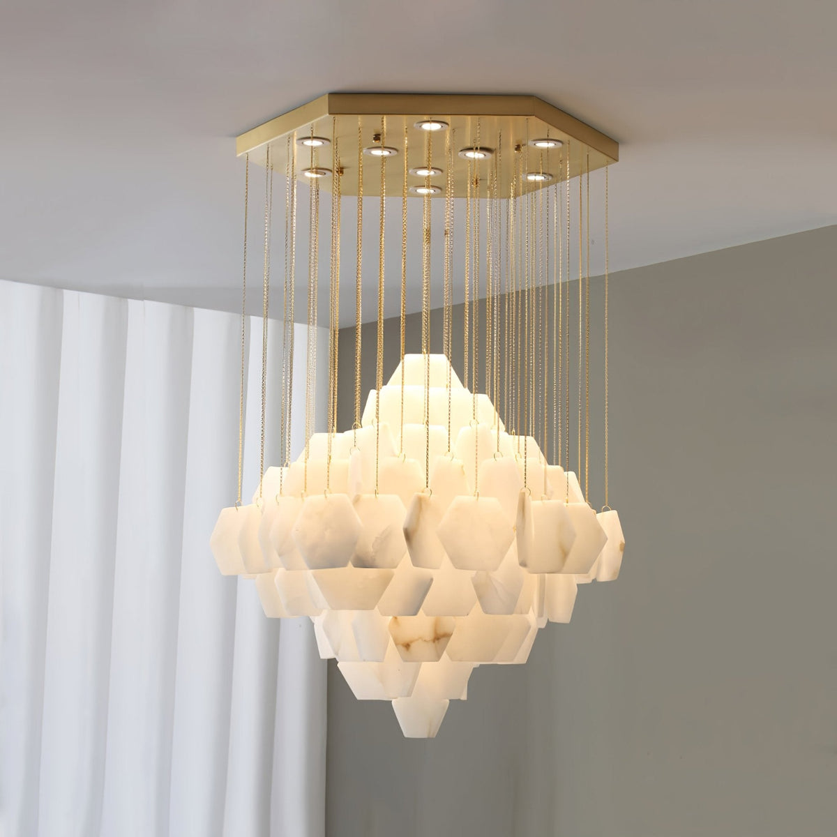 Avenanena Kronleuchter luxuriöse Kronleuchte aus Alabaster