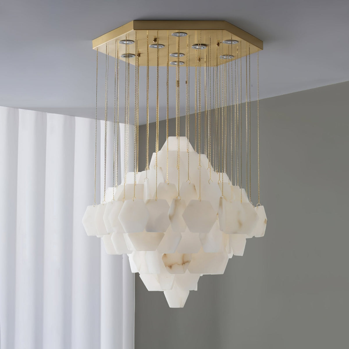 Avenanena Kronleuchter luxuriöse Kronleuchte aus Alabaster