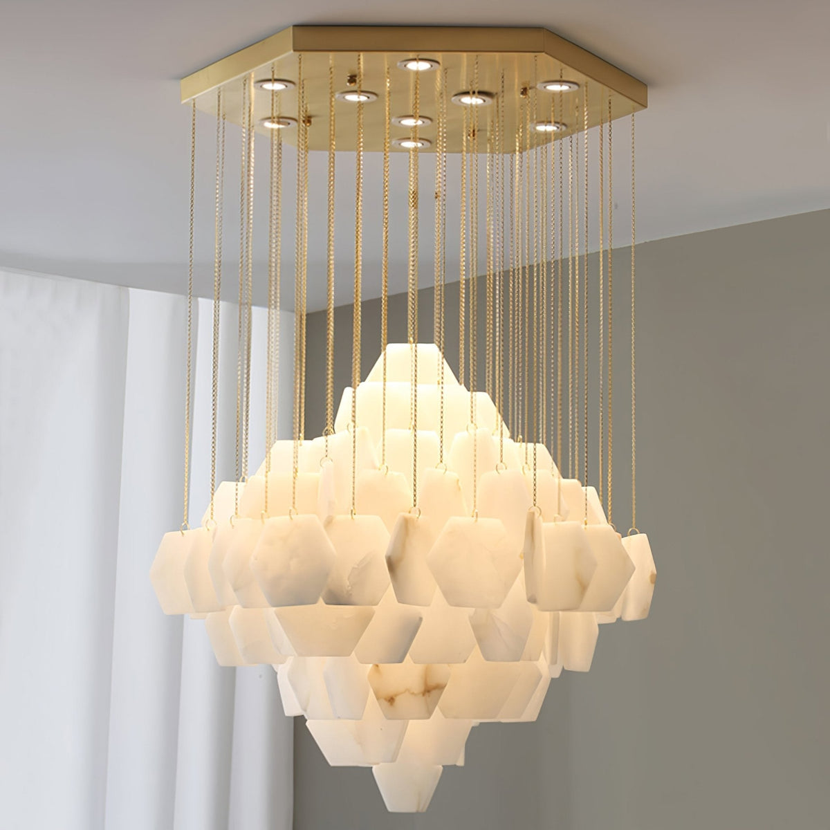 Avenanena Kronleuchter luxuriöse Kronleuchte aus Alabaster