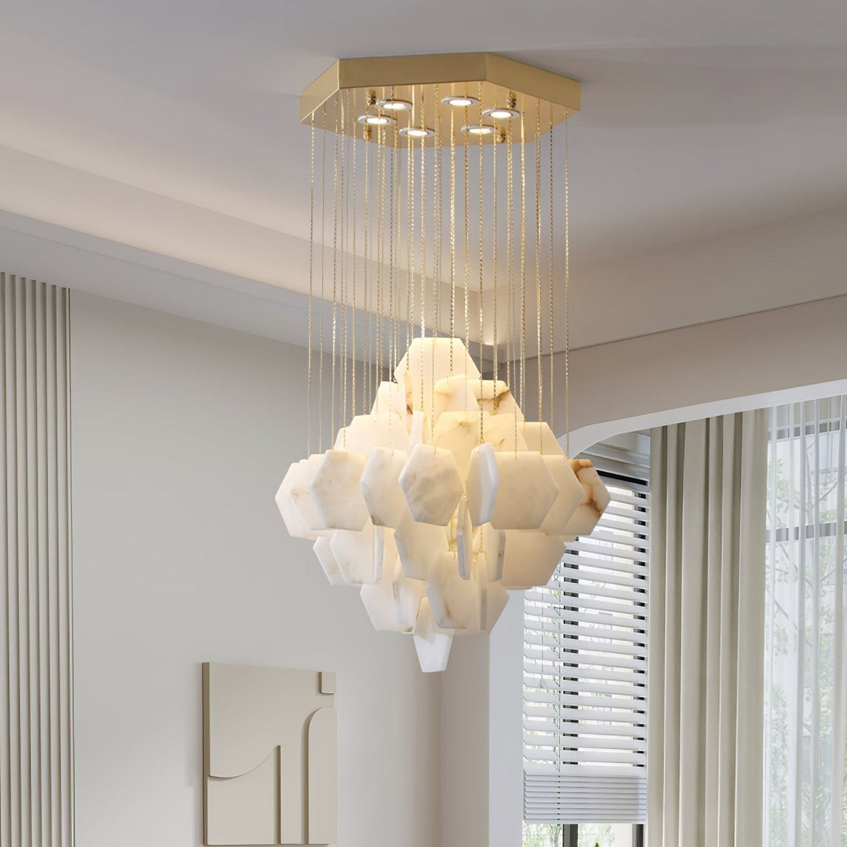 Avenanena Kronleuchter luxuriöse Kronleuchte aus Alabaster