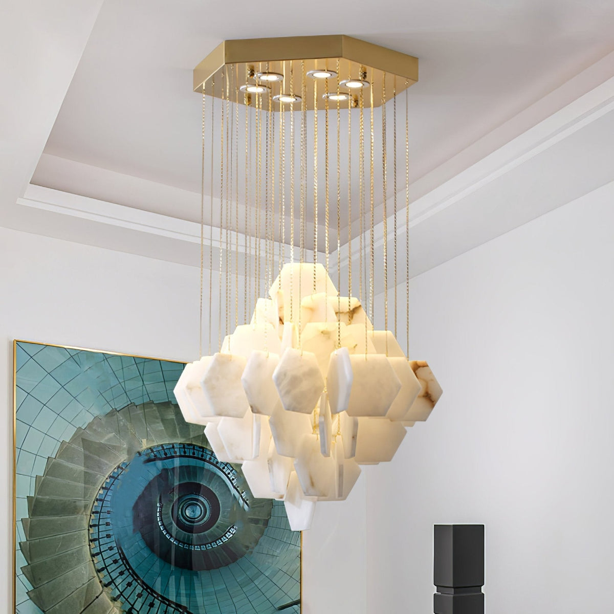 Avenanena Kronleuchter luxuriöse Kronleuchte aus Alabaster