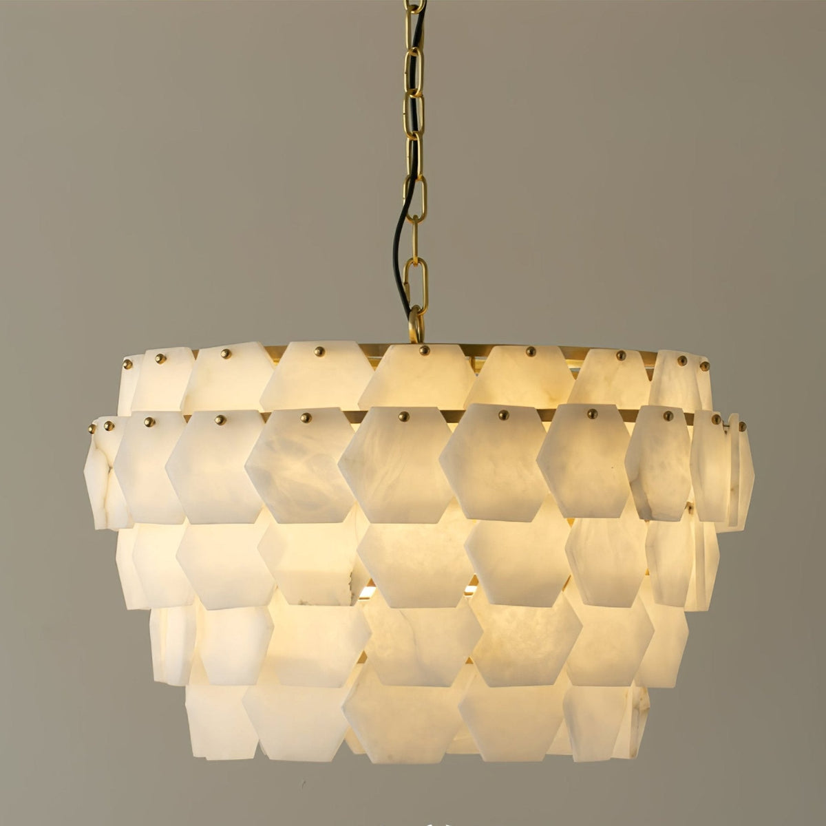 Evenaris Honigwaben-Alabaster-Kronleuchter