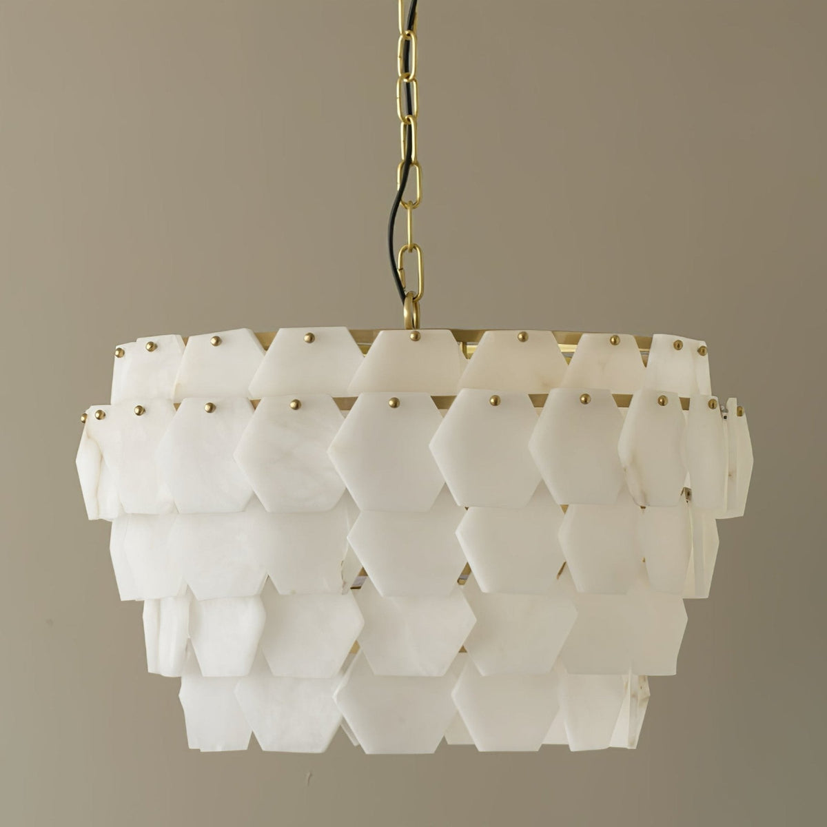 Evenaris Honigwaben-Alabaster-Kronleuchter