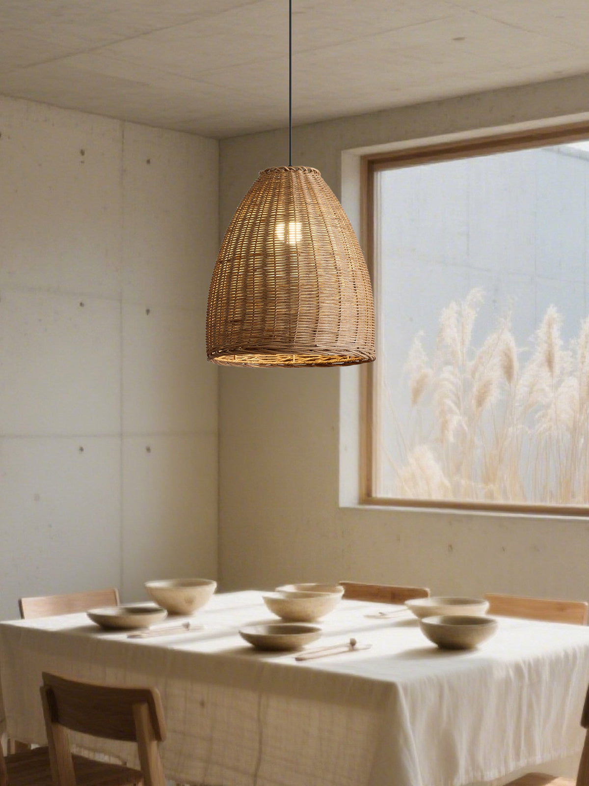 Jarrowcombe Pendelleuchte aus geflochtenem Rattan