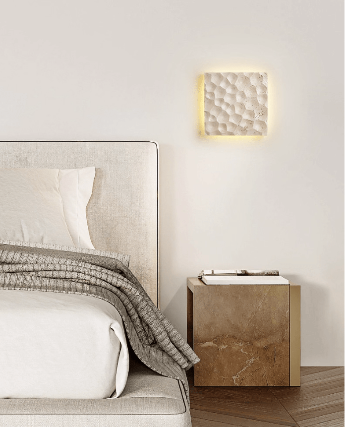 Seleaya Hexa Hive Stone Wandleuchte