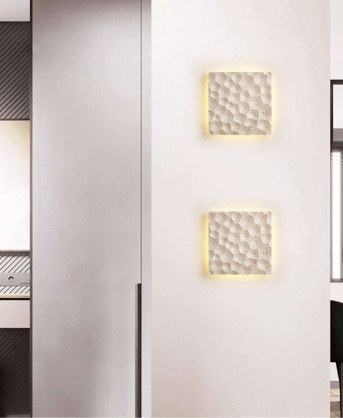 Seleaya Hexa Hive Stone Wandleuchte