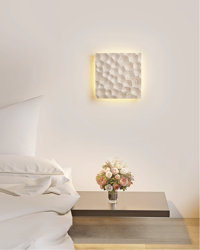 Seleaya Hexa Hive Stone Wandleuchte