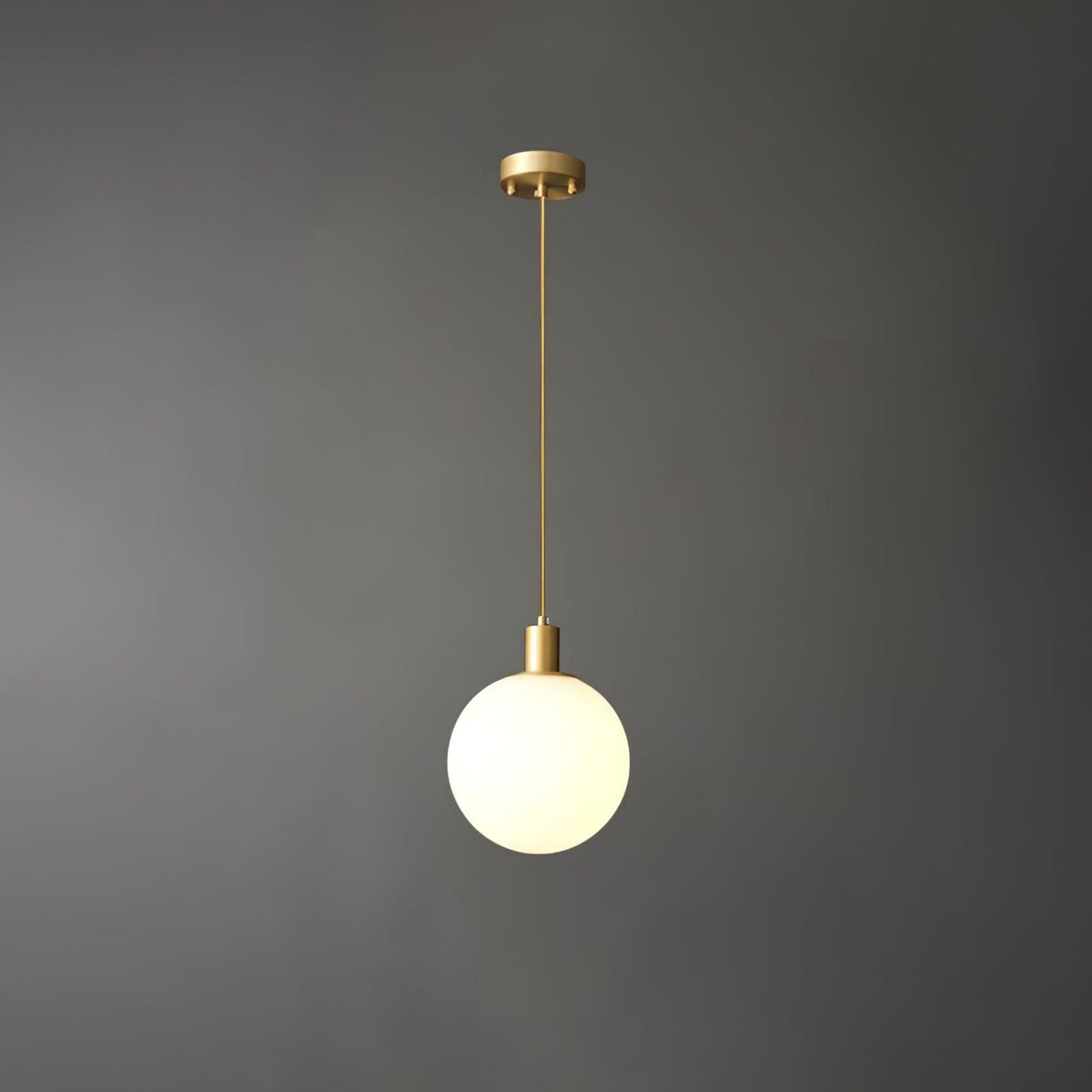 Orbita Minimalistische Messing-Pendelleuchte