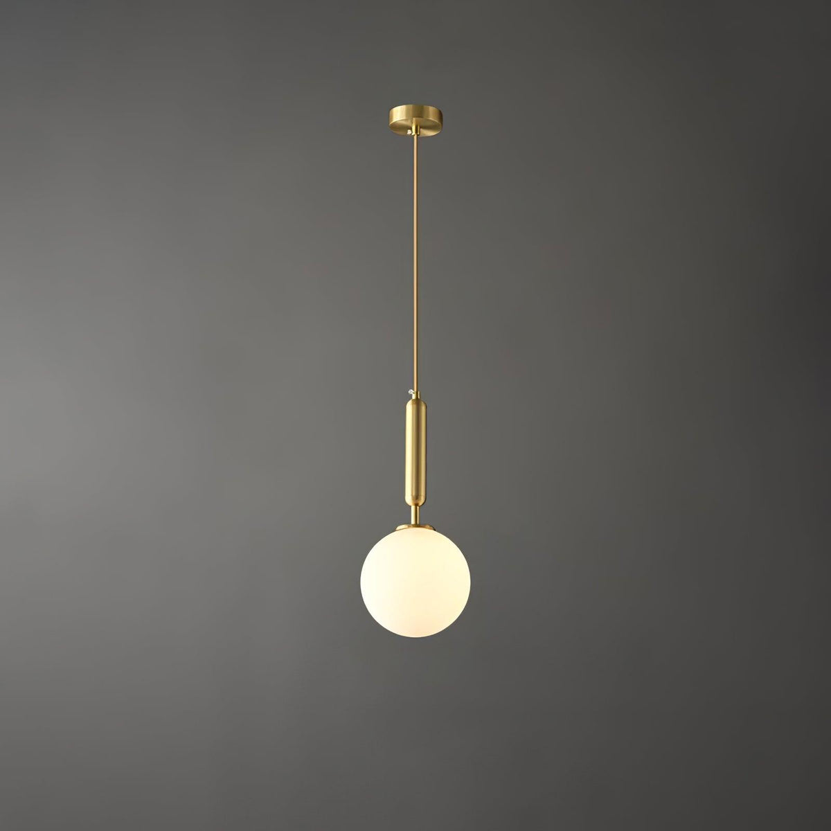 Orbita Minimalistische Messing-Pendelleuchte