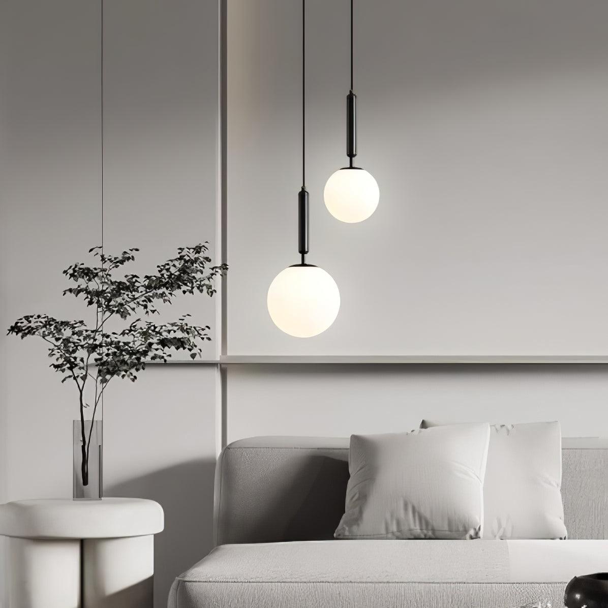 Orbita Minimalistische Messing-Pendelleuchte