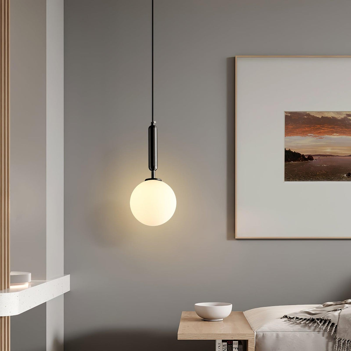 Orbita Minimalistische Messing-Pendelleuchte