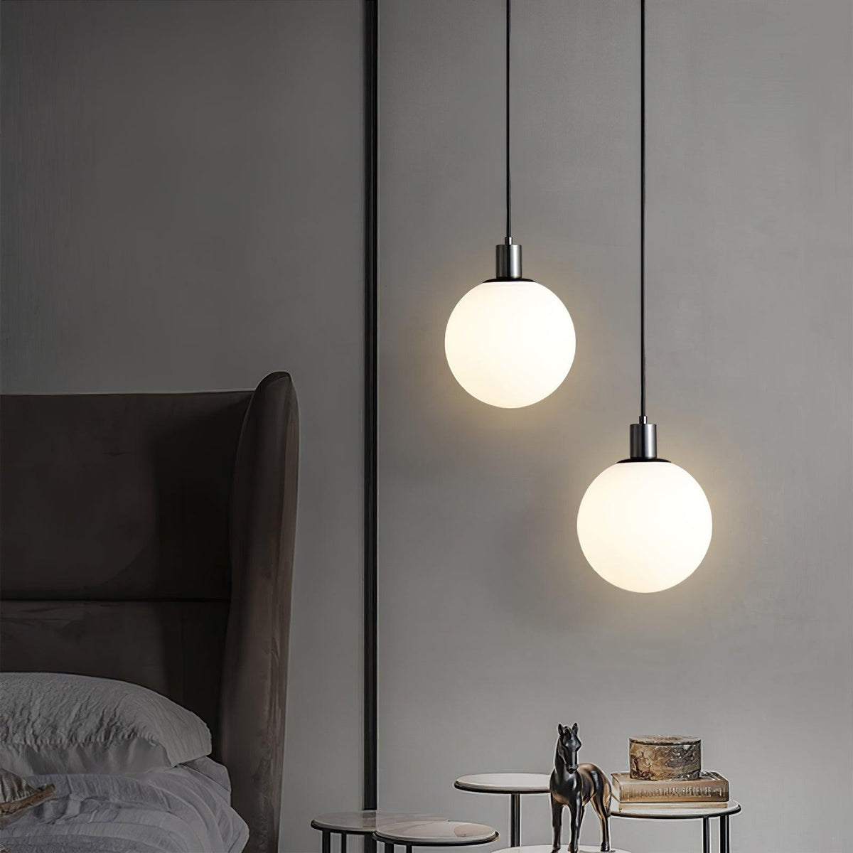 Orbita Minimalistische Messing-Pendelleuchte