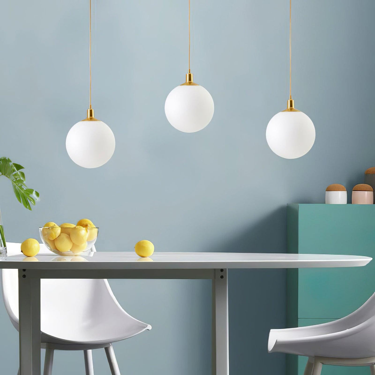 Orbita Minimalistische Messing-Pendelleuchte
