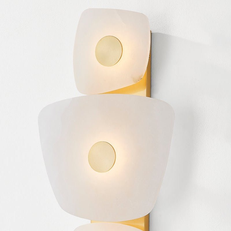 Fylsa asymmetrische Wandleuchte aus Alabaster