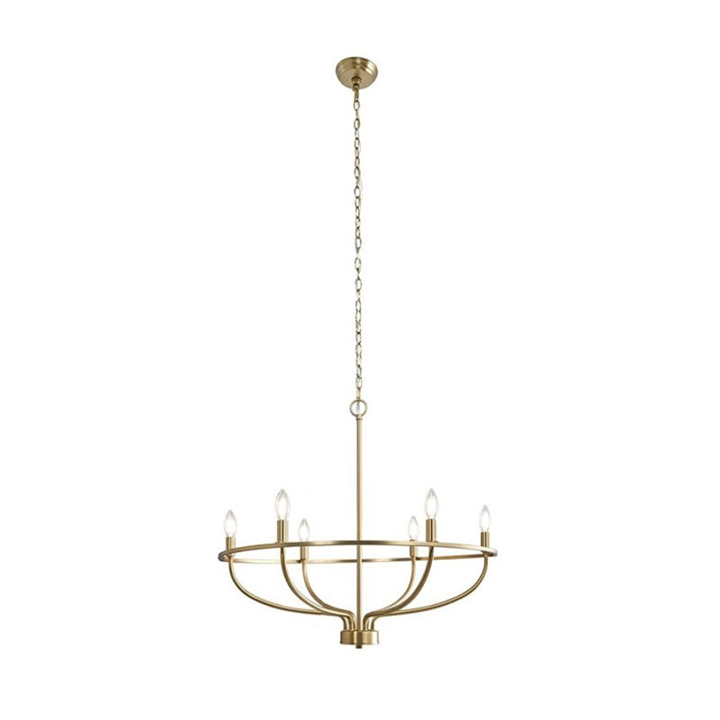 Aurinella Kronleuchter aus Messing in Gold