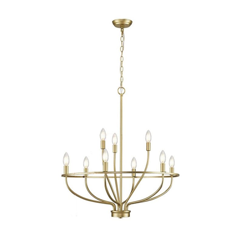 Aurinella Kronleuchter aus Messing in Gold