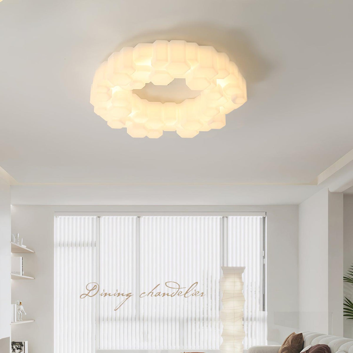 Arisha Moderne LED Deckenleuchte Schlafzimmer/Arbeitszimmer Weiß