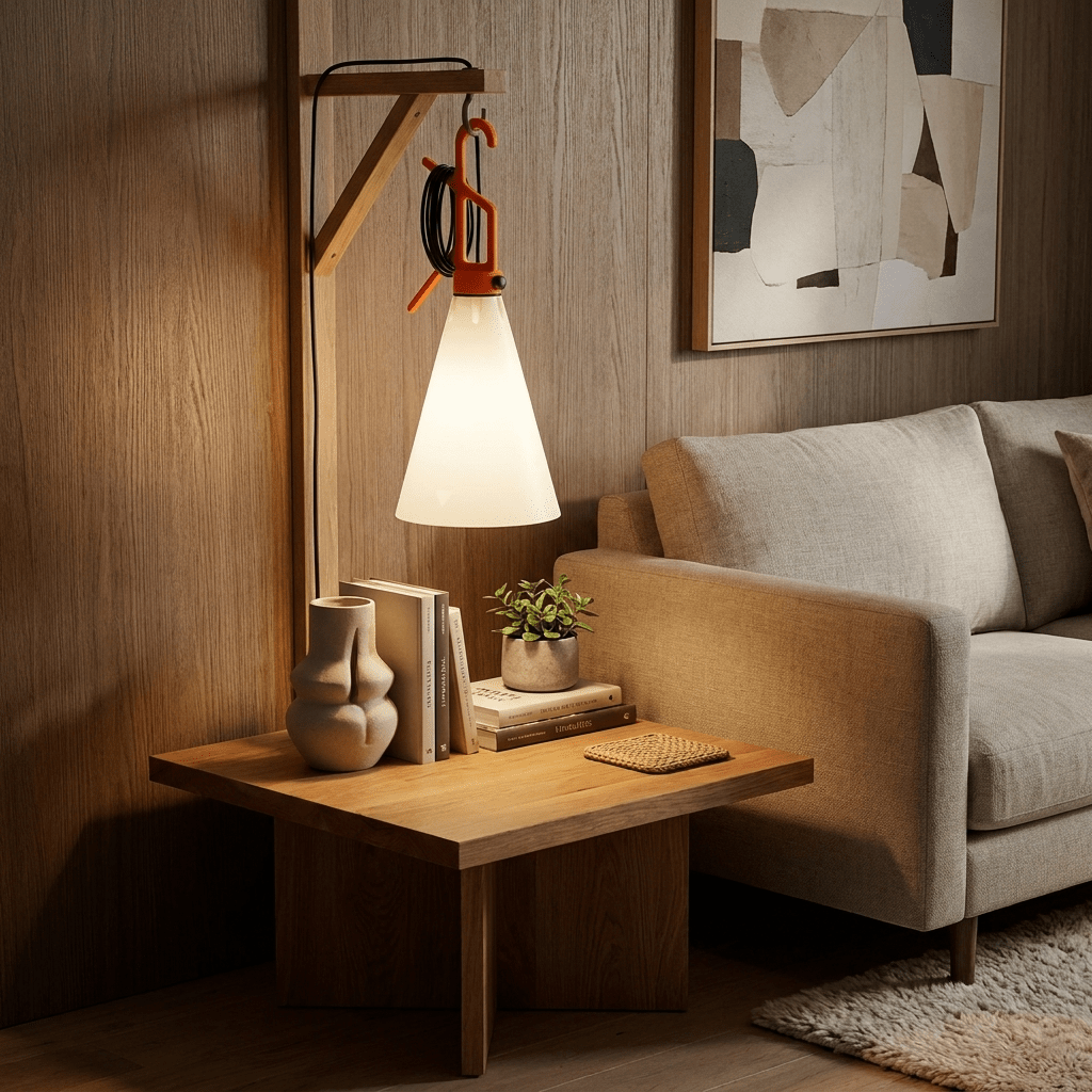 Hook Tischlampe mit Kegel