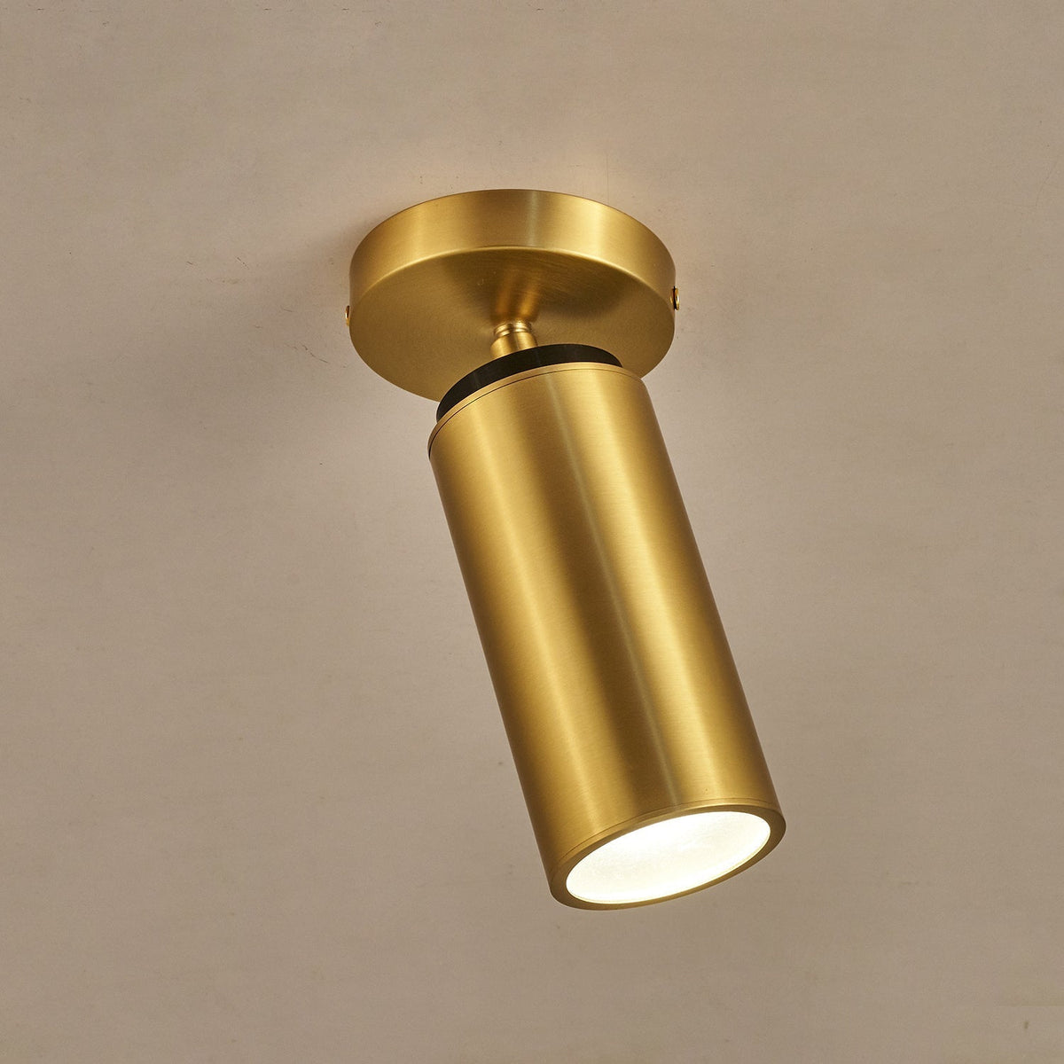 Syloran zeitgenössische minimalistische Messing-Deckenleuchte Spot Light
