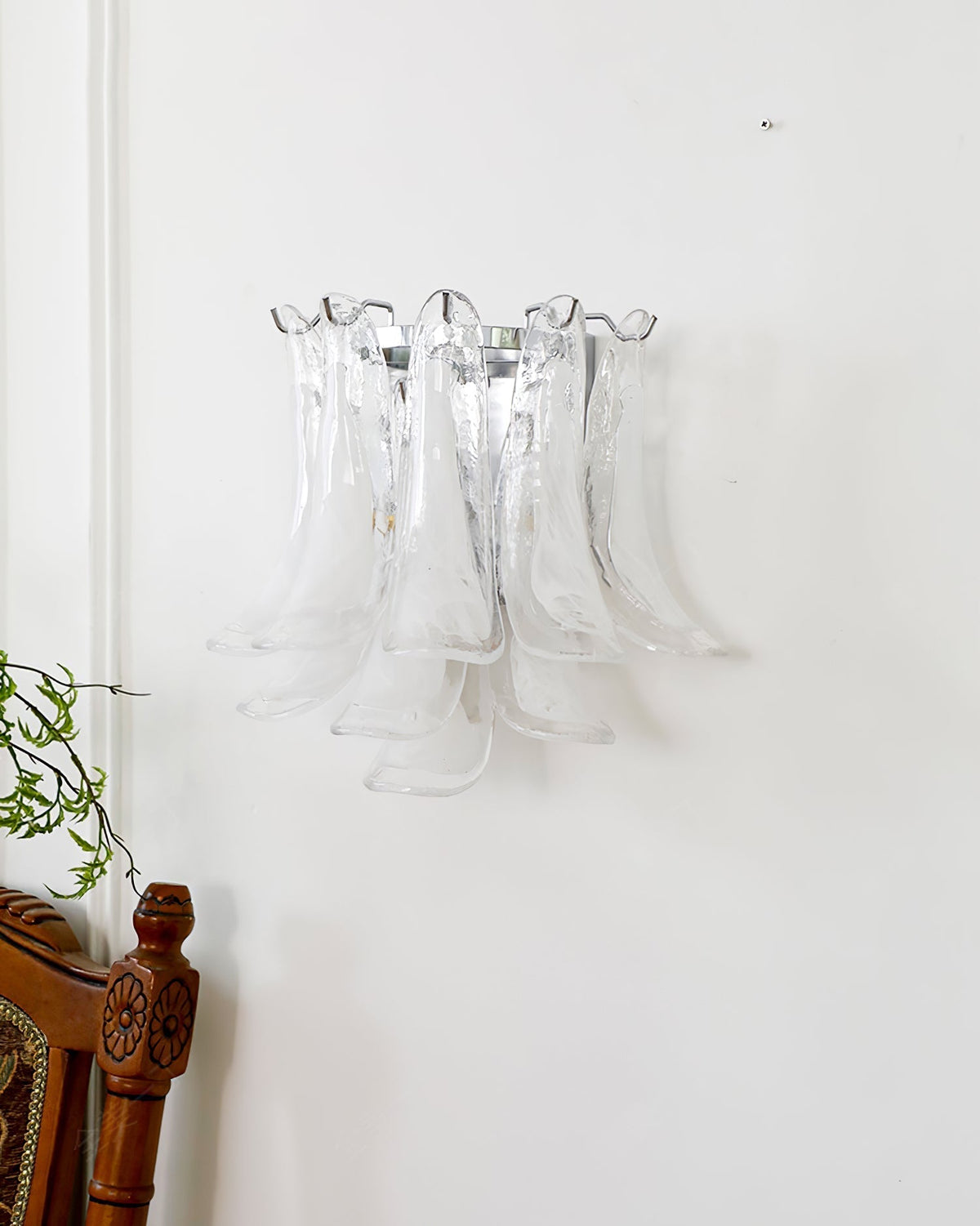 Celarelle Wandleuchte Petal Glas Hufeisenform Minimalistisch