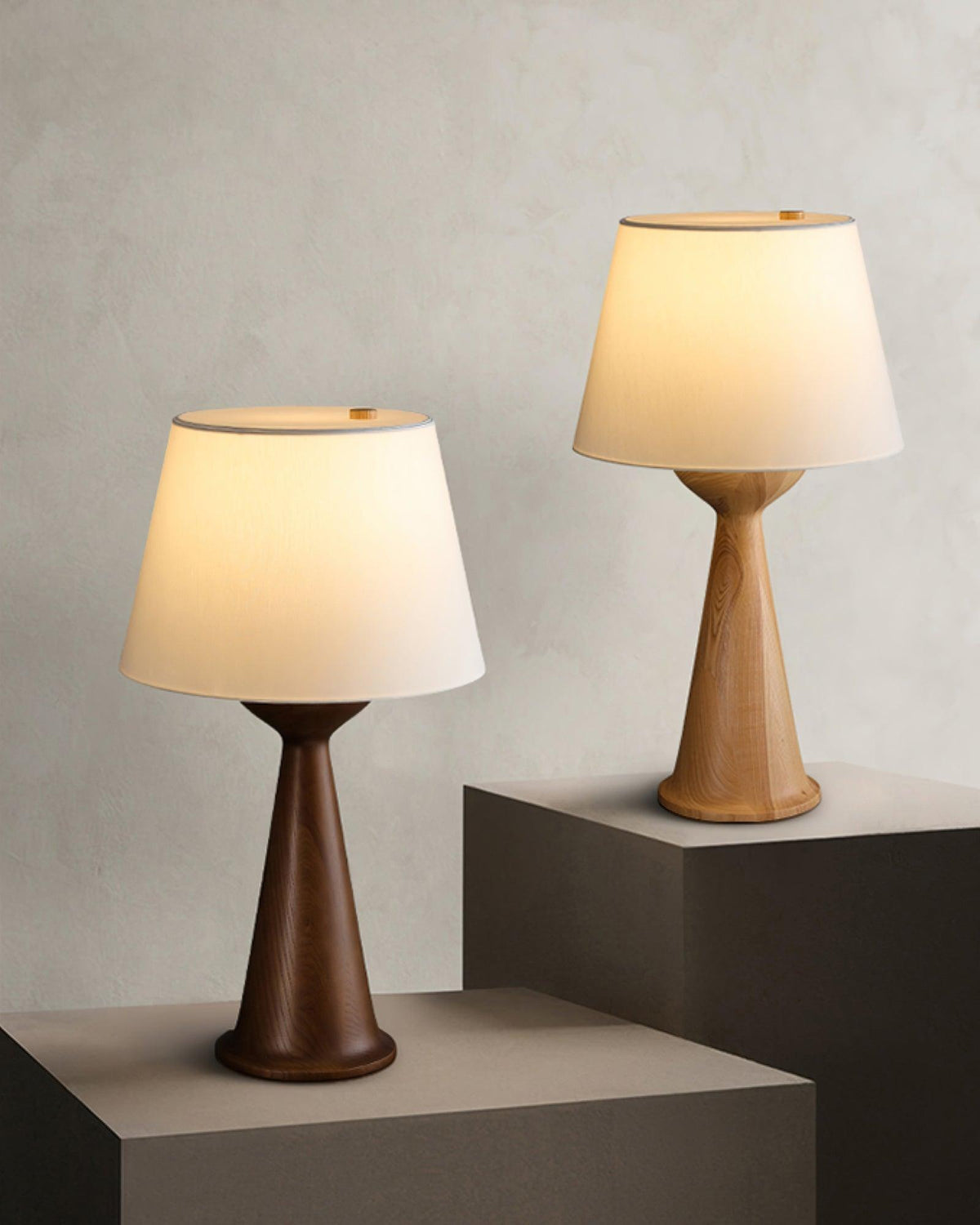 Tempo Vintage Holz-Tischlampe