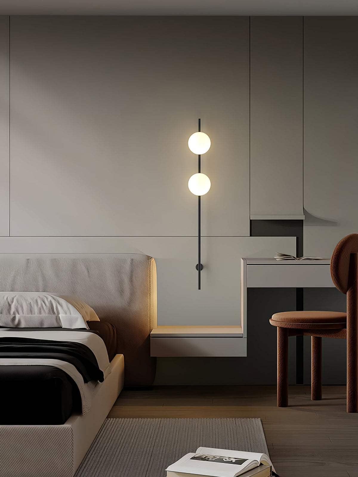 Evshaora zeitgenössische minimalistische Glas-Wandleuchte