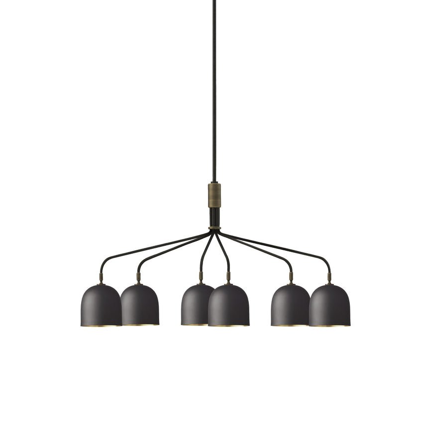 Casorira Kronleuchter Schwarz Messing Industrial