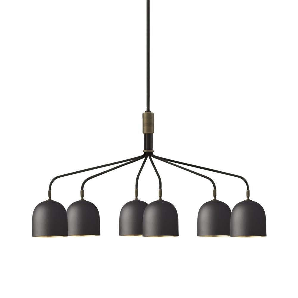 Casorira Kronleuchter Schwarz Messing Industrial