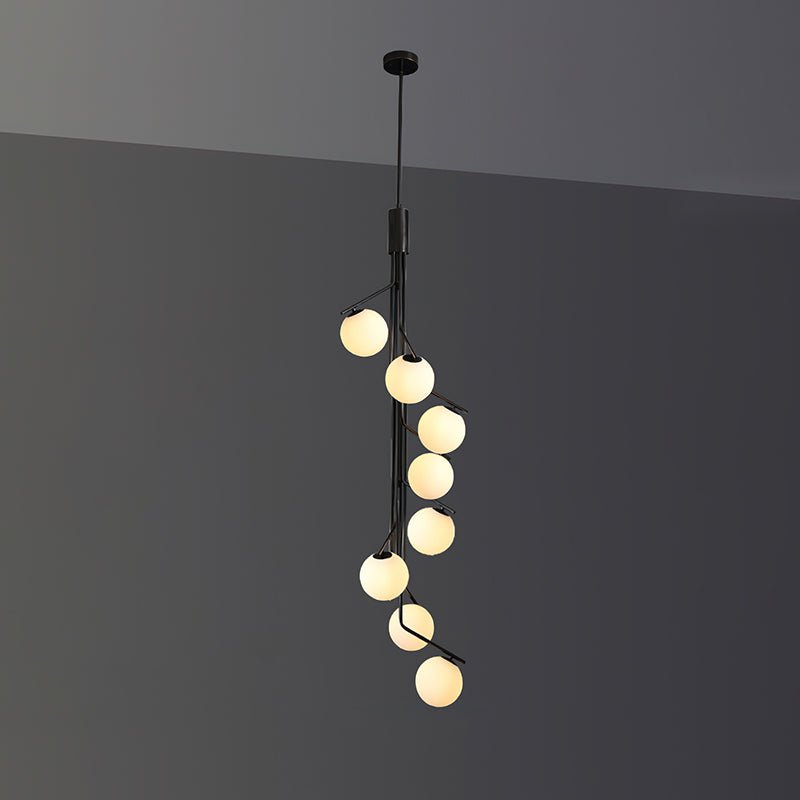 Solivine Kronleuchter Gold Ast Kugel LED