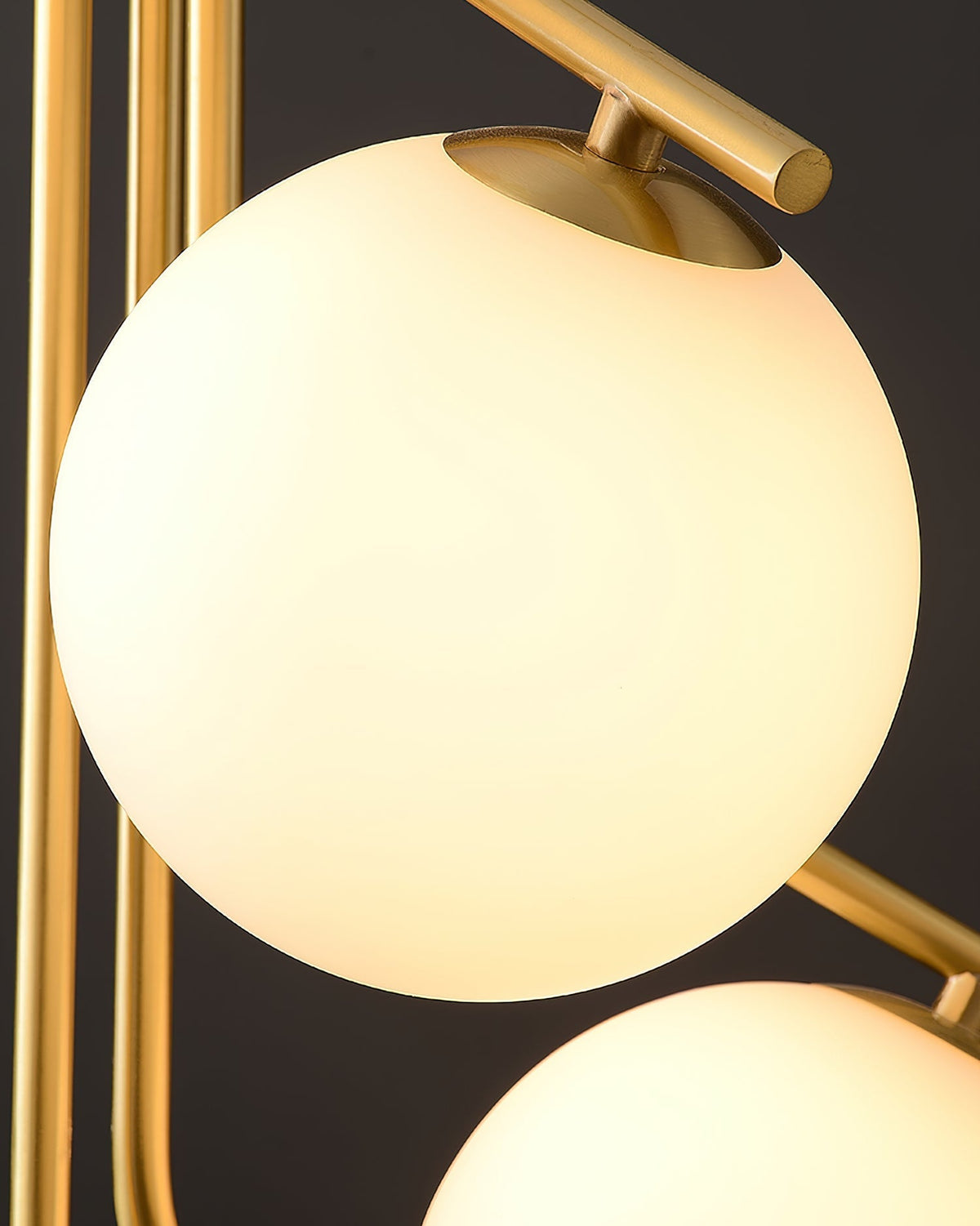 Solivine Kronleuchter Gold Ast Kugel LED