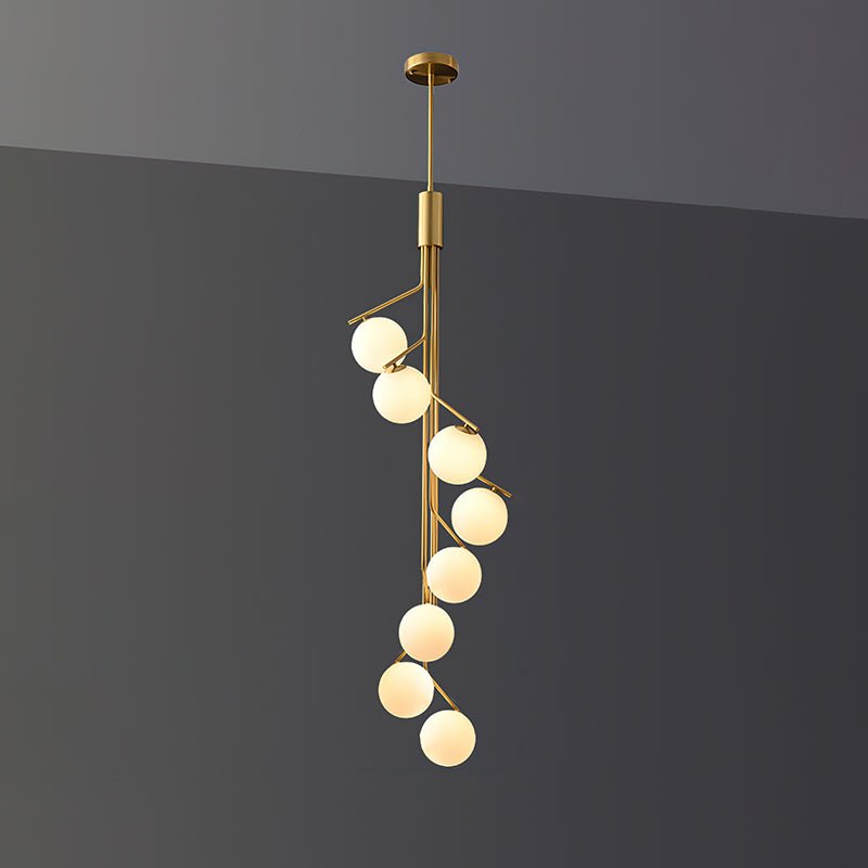Solivine Kronleuchter Gold Ast Kugel LED